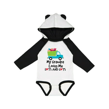 

Inktastic My Grandpa Loves Me Outfit for Boy Gift Baby Boy Long Sleeve Bodysuit