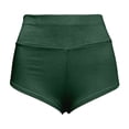 thumbnail image 6 of felwors Women's High Waisted Cut Out Yoga Shorts Scrunch Booty Hot Pants Workout Lifting Shorts Dark Green for Size XXL, 6 of 8