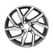 Remanufactured Machined and Painted Black Aluminum Wheel 18 x 8 fits 2019-2021 Volvo S60
