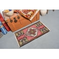 thumbnail image 3 of Small Rug, Vintage Rug, Turkish Rug, Antique Rug, Rugs For Gift, 1.6x3 ft Pink Rug, Entry Rug, Home Decor Rug, Small Bathroom Rug, 13370, 3 of 10