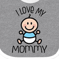 thumbnail image 4 of Inktastic I Love My Mommy Baby Boy Boys Baby Bib, 4 of 4
