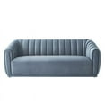 thumbnail image 2 of Posh Living NSA190-02TL-UE Bellarose Sofa with Channel Tufted Arms & Back&#44; Teal Velvet, 2 of 10