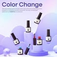 thumbnail image 5 of MODELONES Mood Gel Nail Polish Set Temperature Color Changing Gel Colors Collection Red Blue Glitter Gel Polish Soak Off 6 Colors Christmas Gifts New Year Holiday Salon DIY at Home, 5 of 9
