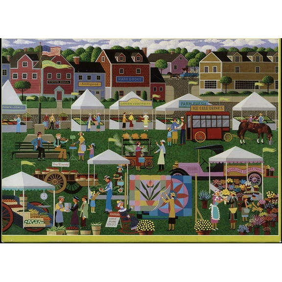 Hometown Collection Farmer Market 1500 Piece Puzzle