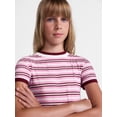 thumbnail image 4 of Weekend Academy Girls Layered Tee with Short Sleeves, Sizes 4-18, 4 of 5