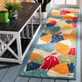 thumbnail image 1 of Safavieh Cabana Regis Floral Outdoor Area Rug, 1 of 8