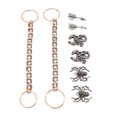 thumbnail image 3 of Dekaim-decoraciones Para Zapatos Con Agujeros Punk, 8 Uds., Textura Metálica, Cadenas De Zapatos De Moda Finamente Pulidas, Accesorios Para La Vida Diaria, 3 of 5