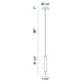 thumbnail image 2 of 37237-028 Eurofase Lighting Cumberland - 5.25 Inch 10W 1 LED Pendant-Antique Brass Finish, 2 of 2
