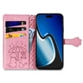 thumbnail image 3 of Funda Cartera FOXDOCK para iPhone 15 Plus , Flip PU con Relieve de Gatos y Perros, Tarjetero y Soporte, 3 of 6