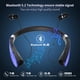 thumbnail image 3 of Auriculares Bluetooth AMORNO, banda plegable para el cuello con micrófono, 3 of 7