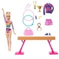 thumbnail image 2 of Barbie Gymnastics Playset with Blonde Fashion Doll, Balance Beam, 10+ Accessories & Flip Feature, 2 of 5