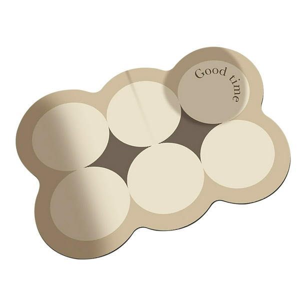 Fiudx Alfombra De Baño De Tierra De Diatomeas, Alfombra De Baño Antideslizante Súper Absorbente, Alfombra De Baño De Goma De Secado Rápido, Alfombra De Baño Lavable Para Suelo De Ducha, Alfombra Adec
