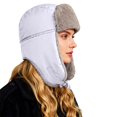 thumbnail image 3 of QASIEATN Unisex Beanie Hats Men's Beanie Hat Autumn and Winter Outdoor Cold Windproof Ear Ski Hat Women's Fleece Lined Thickened Cap Fall Fashion Accessories, 3 of 7