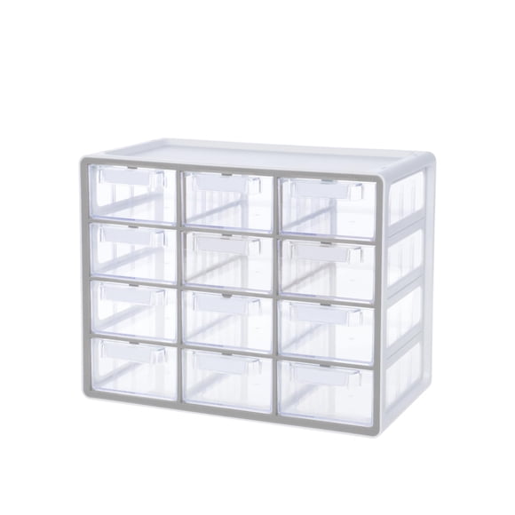 Organizador gris apilable de 12 cajones BLUE GINKGO