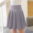 thumbnail image 6 of Utoimkio Women's Solid High Waist Pencil Skirts Elastic Pleated Skirt S-XXXXL, 6 of 6