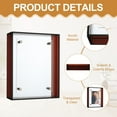 thumbnail image 3 of Uxcell 3x4 Inch Acrylic Picture Frame, Floating Picture Frames for Wall or Tabletop Display, Hanging Photo Frame Stand for Office Home, Brown, 3 of 6