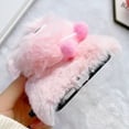 thumbnail image 2 of Galaxy A53 5G Case, Dteck Girly Faux Fur Case Fluffy Furry Shockproof Protective Phone Cover for Samsung Galaxy A53 5G,Pink, 2 of 5
