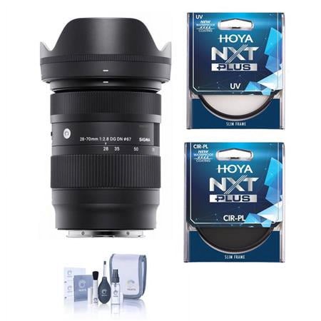 UPC: 0192223195462 | 28-70mm f/2.8 DG DN Contemporary Lens for Leica L  Bundle with Hoya NXT Plus 67mm UV+CPL Filter Kit  Cleaning Kit