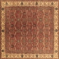 thumbnail image 1 of Ahgly Company Indoor Square Oriental Brown Industrial Area Rugs, 6' Square, 1 of 4