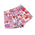 thumbnail image 4 of LWavelet Women's Plaid Heart Shorts Drawstring Waist Casual Summer Shorts Purple Pink S, 4 of 4