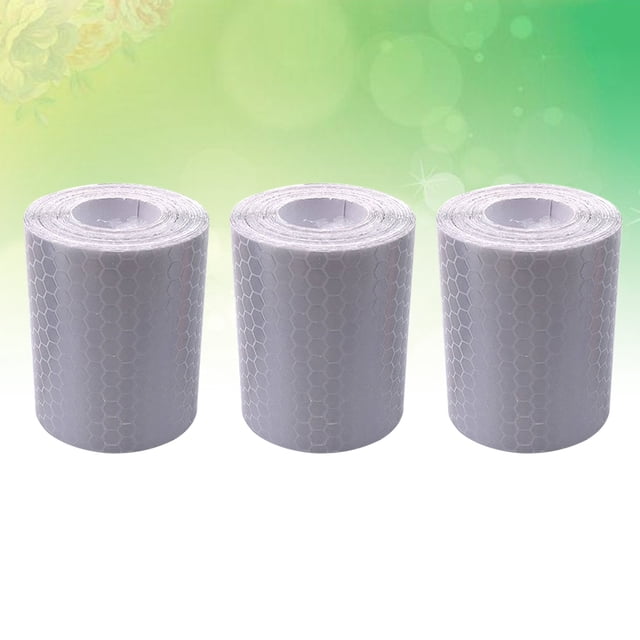 OULII 3Pcs Bike Reflective Stickers Reflective Strip White for and Safety Feature