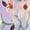 Purple, variant on Women's Satin Floral Print Block Heel Sandals White 9