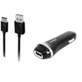 thumbnail image 1 of 2-in-1 Chargers Bundle Car Kits for Kyocera Hydro Reach,DuraXTP,DuraForce XD,DuraXE,Hydro View (Black) - 2.1Ah Car Charger Adapter + USB Charging Cable, 1 of 2