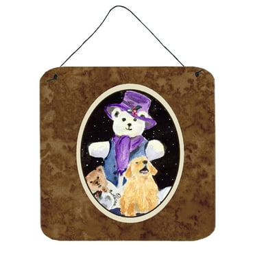 Carolines Treasures SS8954DS66 Golden Retriever Aluminum Metal Wall or Door Hanging Prints, 6 x 6", Multicolor