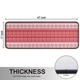 thumbnail image 5 of Kitchen Rugs Sets Of 2,Red Christmas Geometric Snowflake Pattern Anti Fatigue Kitchen Mat Rugs Non Slip Washable,Decorative Kitchen Floor Mats for Kitchen,Sink,Laundry,17"x47"+17"x47", 5 of 5