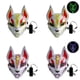 thumbnail image 3 of Máscara de cara completa de zorro de 10 colores luces de neón fiesta de Halloween pantalla Led Cosplay oscuro que brilla intensamente, 3 of 8