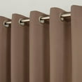 thumbnail image 2 of 54"x95" Blackout Kenneth Energy Saving Grommet Curtain Panel Barley Brown: Modern Polyester Curtain, 2 of 7