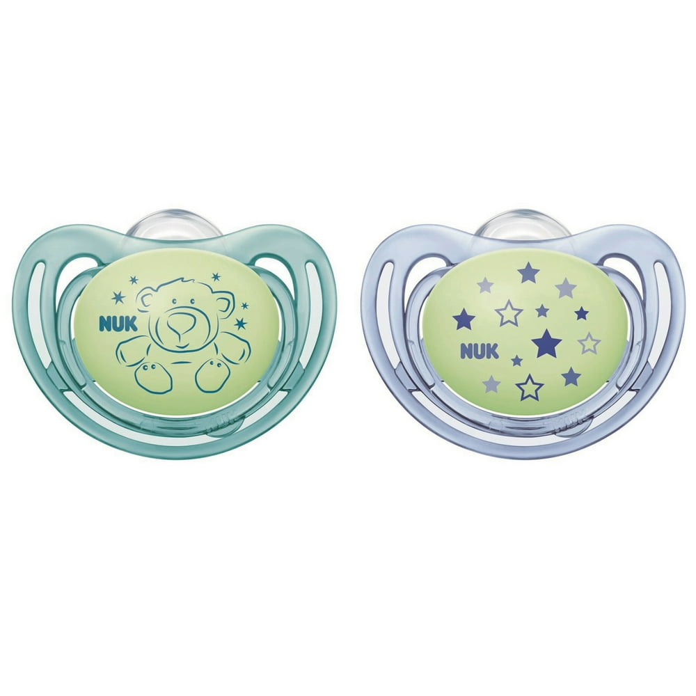 NUK Airflow GlowintheDark Pacifiers, 03 Months, 2Pack Walmart