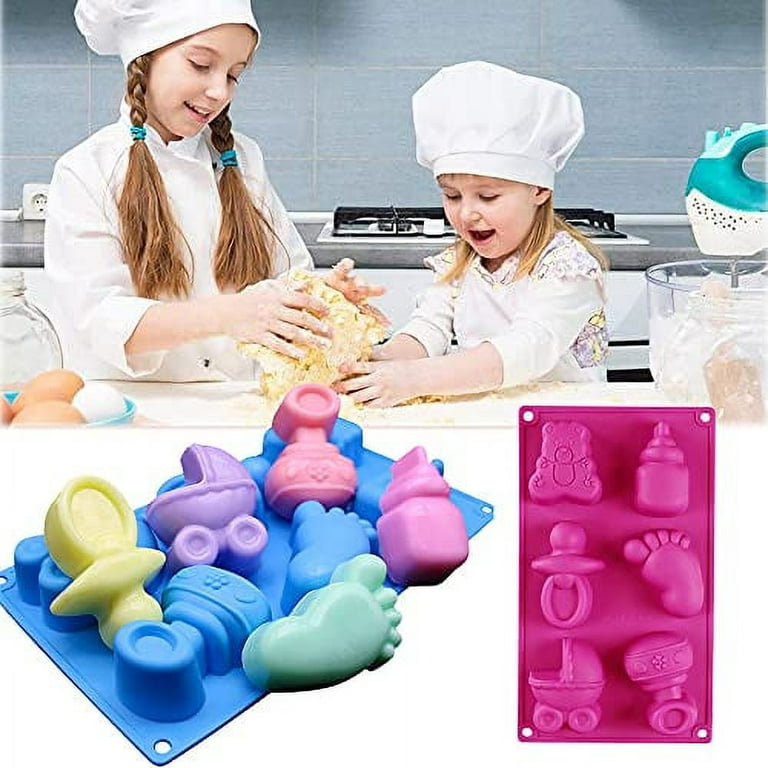 Small Baby Items silicone mold for fondant or chocolate or cake decoration  L082 - Silicone Molds Wholesale & Retail - Fondant, Soap, Candy, DIY Cake  Molds