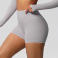 thumbnail image 5 of Lenpel Women's Workout Boyshorts Seamless High Waisted Athletic Yoga Shorts Running Biker Shorts, 5 of 7