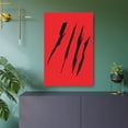 thumbnail image 6 of Effete Feline Claw Marks Scratch Metal Art Sign, 6 of 6