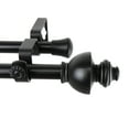 thumbnail image 3 of Monarch Adjustable Black Double Curtain Rod Set, 3 of 3