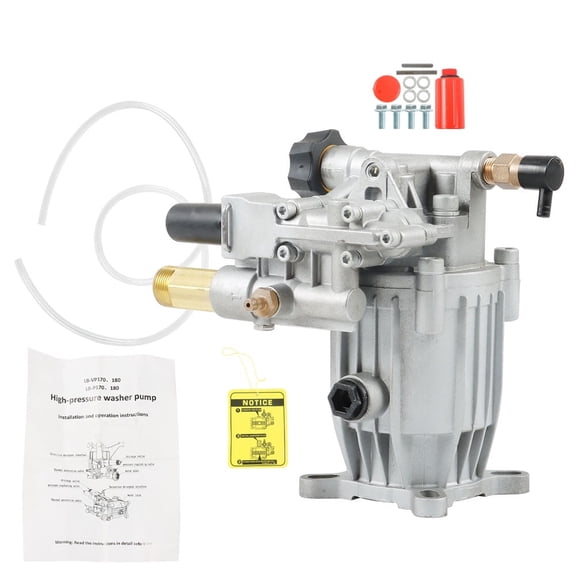findmall 3000PSI Pressure Washer Pump Horizontal 3/4" Shaft 2.5 GPM，Oil Sealed