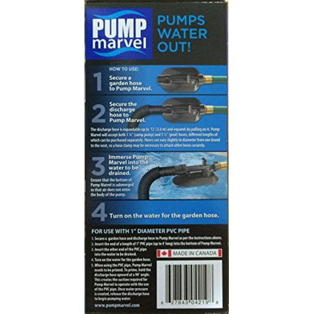 Water Pressure, The Venturi Effect And Vacuum Pump Marvel For Uses Pressure From A Garden Hose