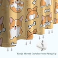 thumbnail image 6 of Corgi Dog and Footprints Shower Curtain 72"x84" ,Bathroom Decorative Shower Curtains Set with 12 Hooks,Modern Waterproof Washable Shower Curtain, 6 of 6