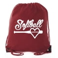thumbnail image 1 of Mato & Hash Ladies Softball Drawstring Bags with 3,6, and 10 Pack Bulk options, 1 of 4
