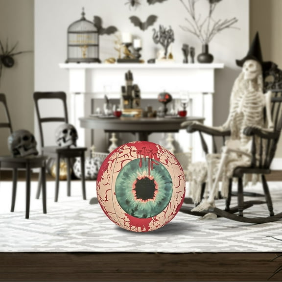 DAMAI Halloween Glow Eye Ball,15.7 Inch Huge in The Dark Eyeball Halloween Fake Eyeballs With remote control Glow Spooky Eyes for Home Outside Yard Lawn Garden Party Decor