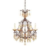 Designers Fountain 98386-VBR Bollo 6 Light Chandelier in Venetian Bronze with An