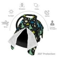 thumbnail image 3 of Car Seat Cover Baby - Dinosaur print A Carseat Covers Baby for Girl Boy, Lightweight Newborn Car Seat Canopy Breathable Soft Infant Car Seat Cover, 3 of 7