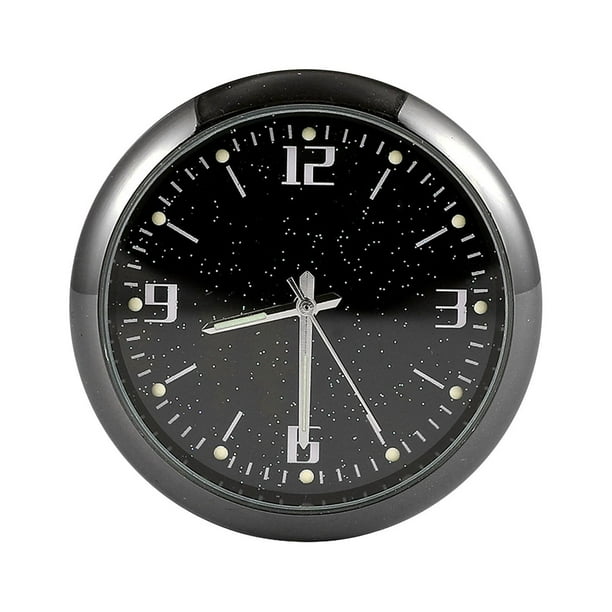 Relojes, relojes de pared, despertadores, relojes de mesa. Reloj fluorescente de 4 pulgadas para salpicadero de coche. Mini reloj para coche. Se adhiere al salpicadero y la ventilación del coche.