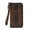 Retro brown, variant on TAZAG men's long wallet genuine leather crocodile pattern business multi-card clutch bag head layer cowhide money clip