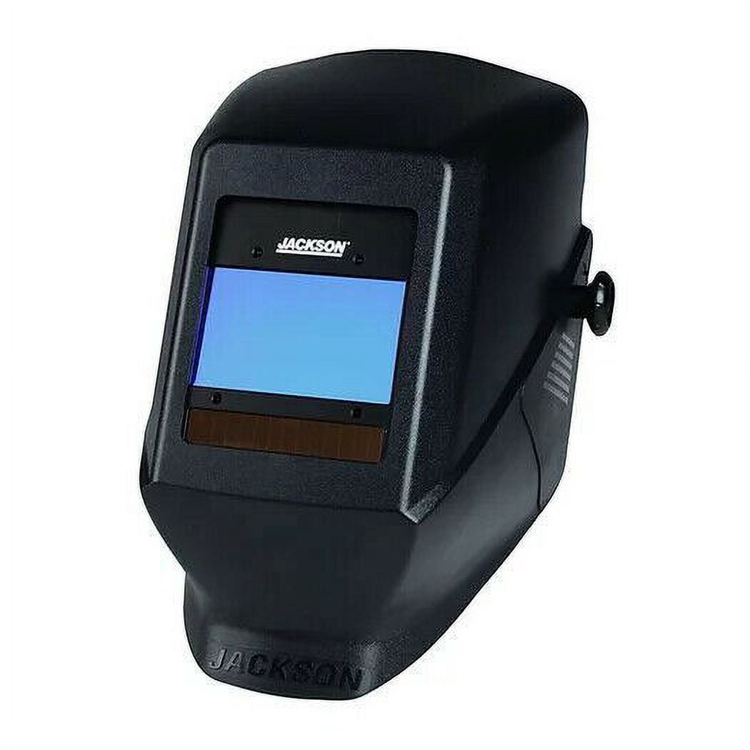 Jackson Safety Welding Helmet - Auto Darkening - Thermoplastic - 3.8" x 2.5" Viewing Area - Shade 4/9-13 Insight&reg; Variable ADF 1/1/1/1 - 370 Speed Dial Headgear - Black - HSL Drill Down Series