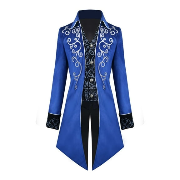 Men Steampunk Jacket Vintage Tailcoat Gothic Frock Coat Men S Outerwear Lightweight Mens Jackets Soft Jacket for Men Big And Tall Fleece Vest Mens Jackets Fall Dire Jacket Fleece Jacket Men Hood Sides