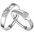 thumbnail image 1 of Anillos de Promesa LoveWhispers 1Par 2Pzas Talla 1x6.5 y 1x8mm 16.9 y 18.2Ø Circunferencia 53 y 57mm Circonia/Metal Plat, 1 of 1