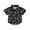 Black, variant on Boy Summer Shirt, 1-5Years Old Cartoon Pattern Printed Kid Lapel Neck Short Sleeve Tops Button Down Clothing for Children