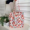 thumbnail image 1 of Bolso de hombro de gran capacidad, bolsos de compras de tela de lona Floral Vintage a la moda, bolsos de mano, bolsa de libros informal para mujer, 1 of 5